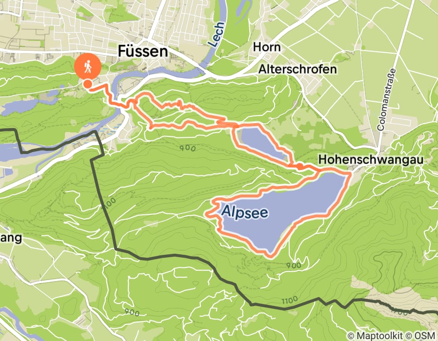 Karte der Tour