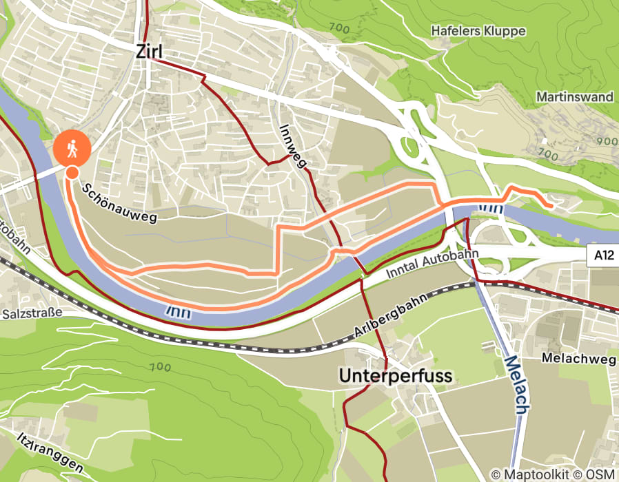 Karte der Tour