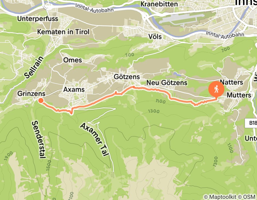 Karte der Tour