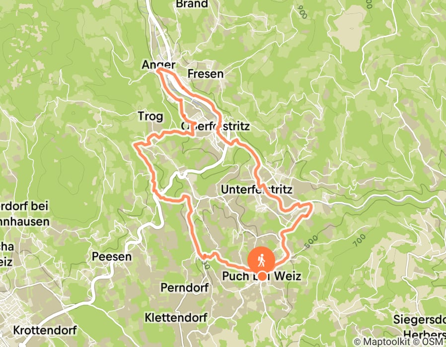 Karte der Tour