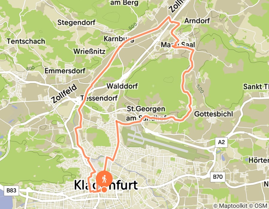 Karte der Tour