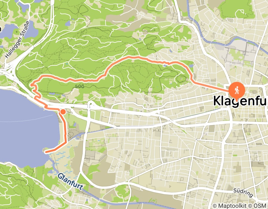 Karte der Tour