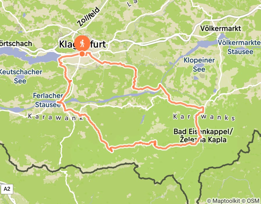 Karte der Tour