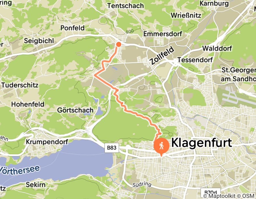 Karte der Tour