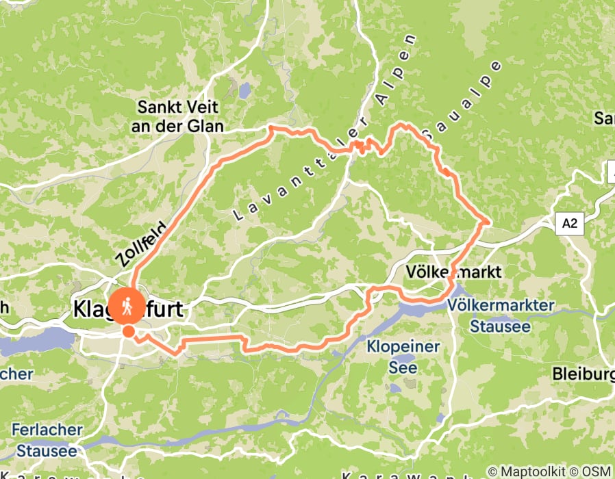 Karte der Tour