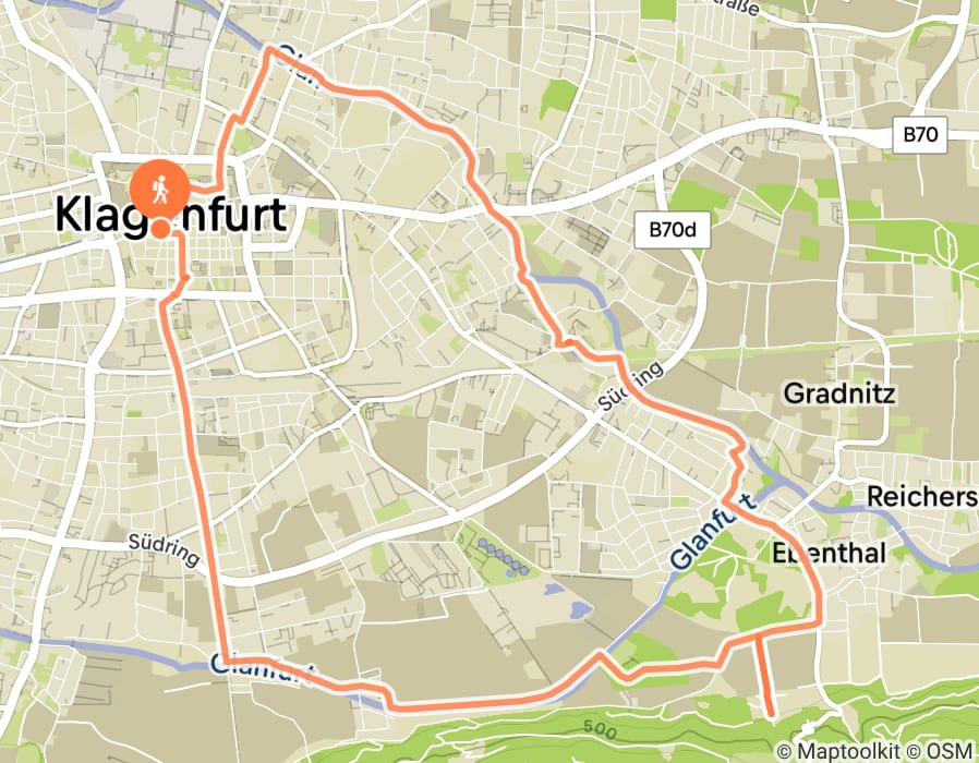 Karte der Tour