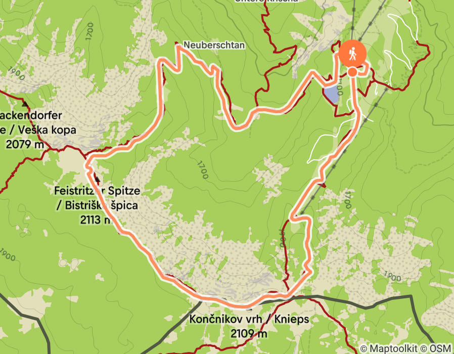 Karte der Tour