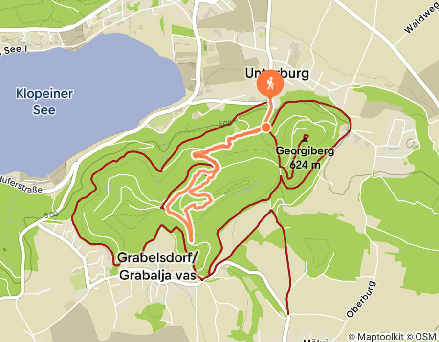 Karte der Tour