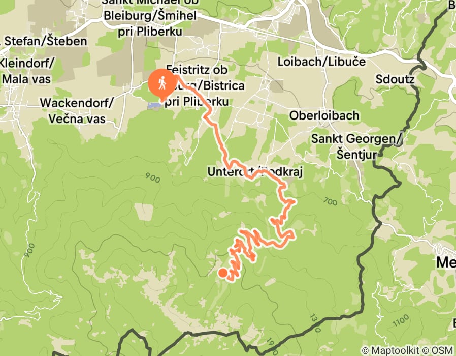 Karte der Tour