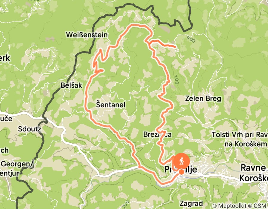 Karte der Tour