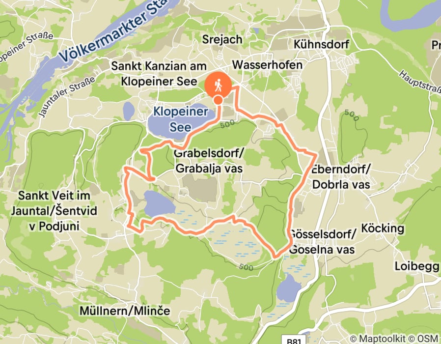 Karte der Tour
