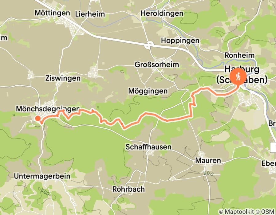 Karte der Tour