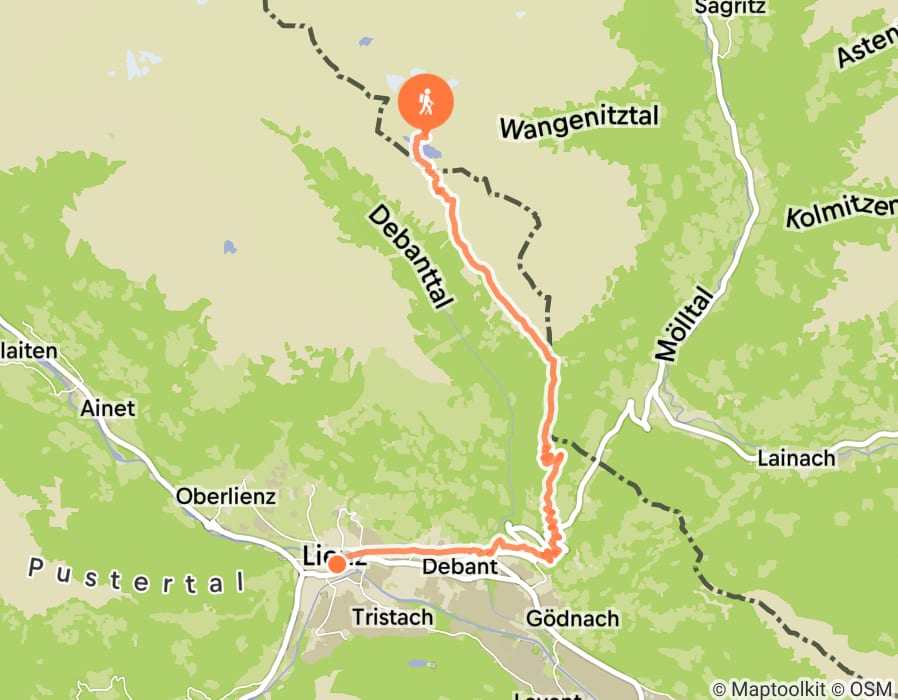 Karte der Tour