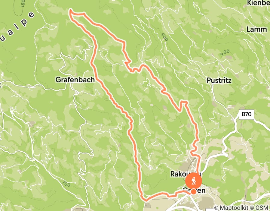 Karte der Tour