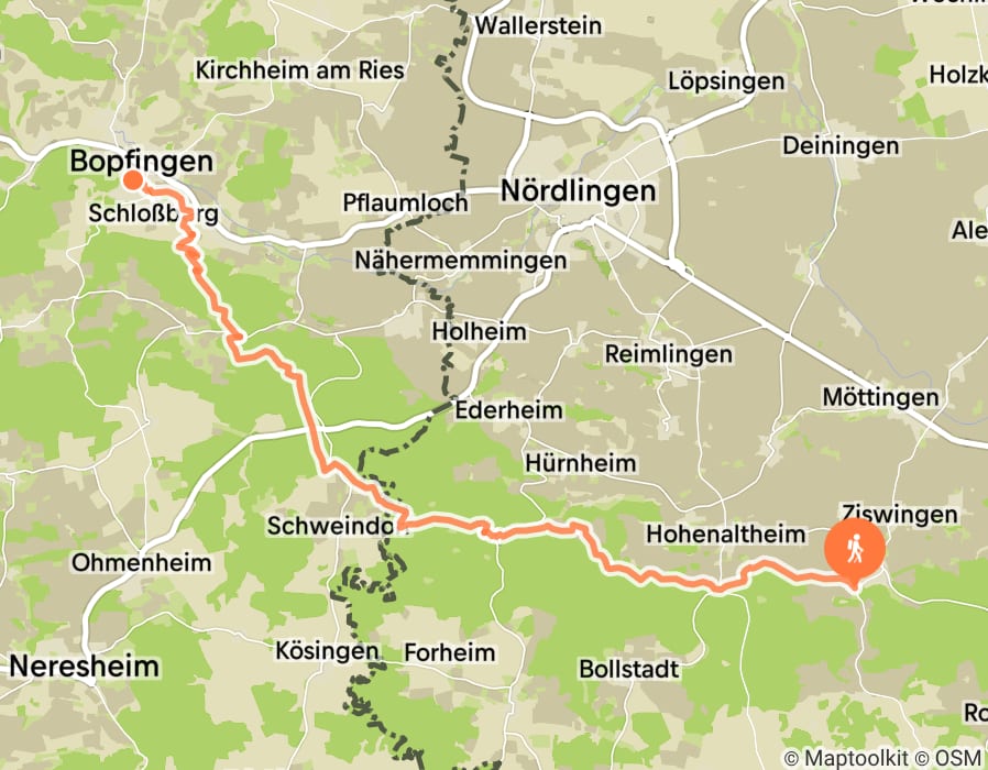 Karte der Tour