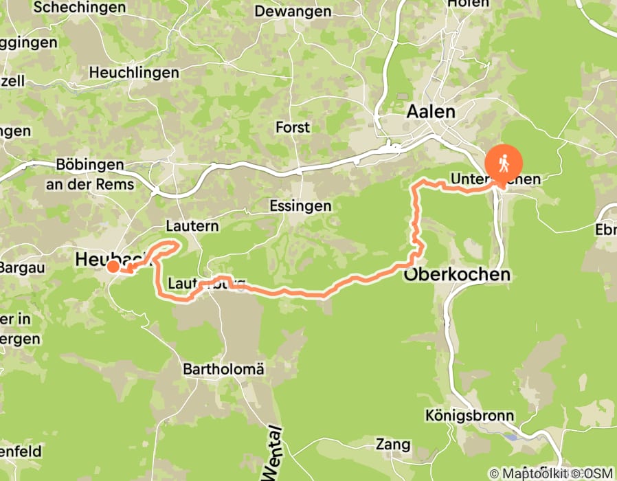 Karte der Tour