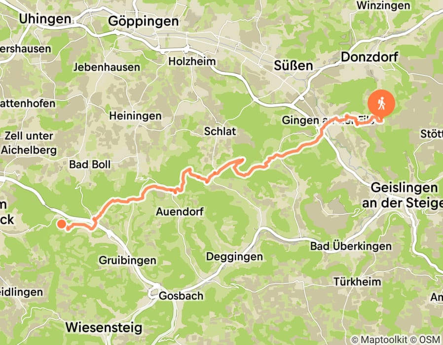 Karte der Tour