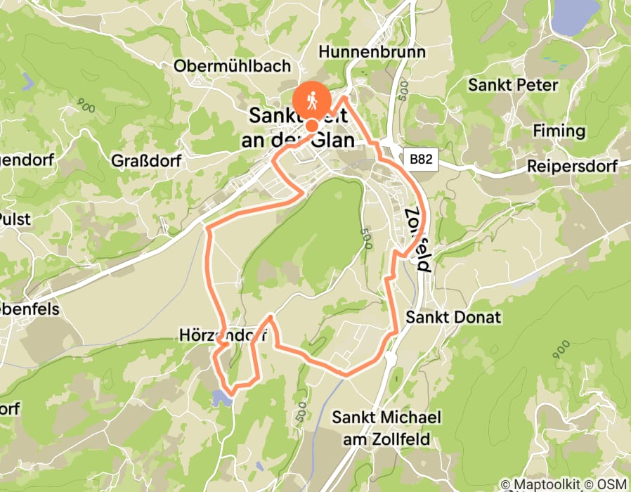 Karte der Tour