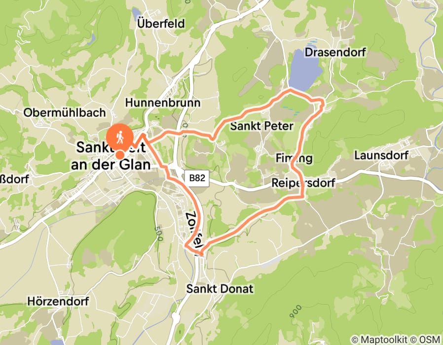 Karte der Tour