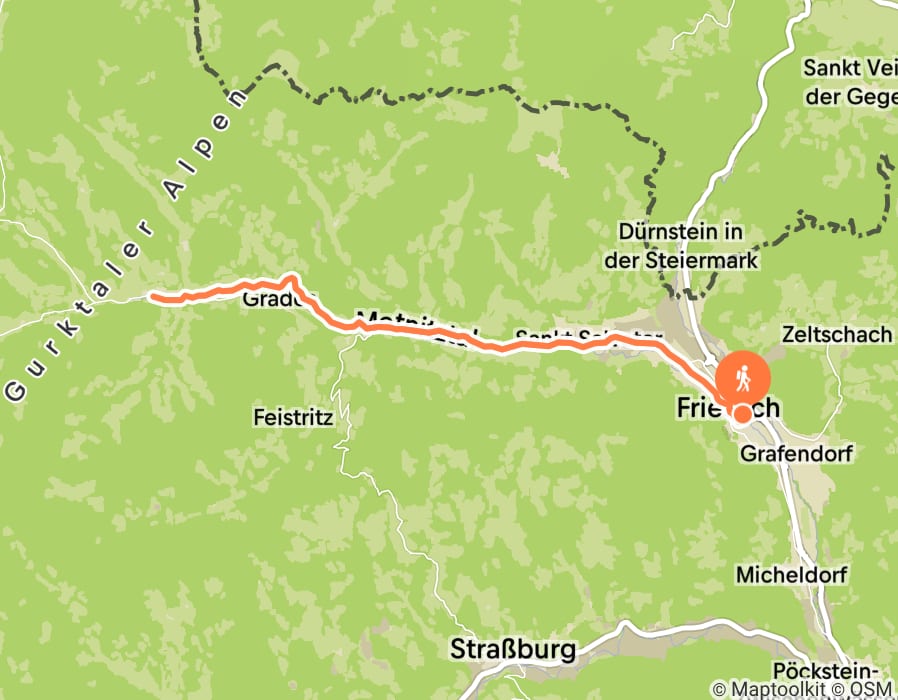 Karte der Tour
