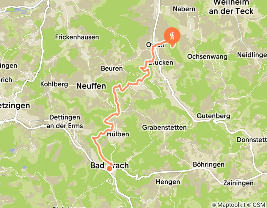 Karte der Tour