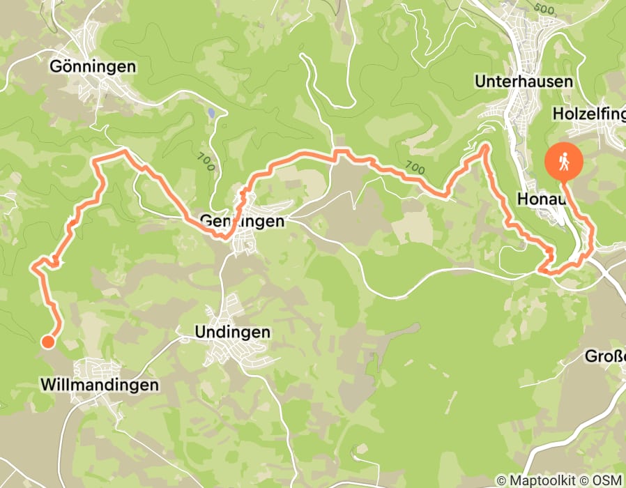 Karte der Tour