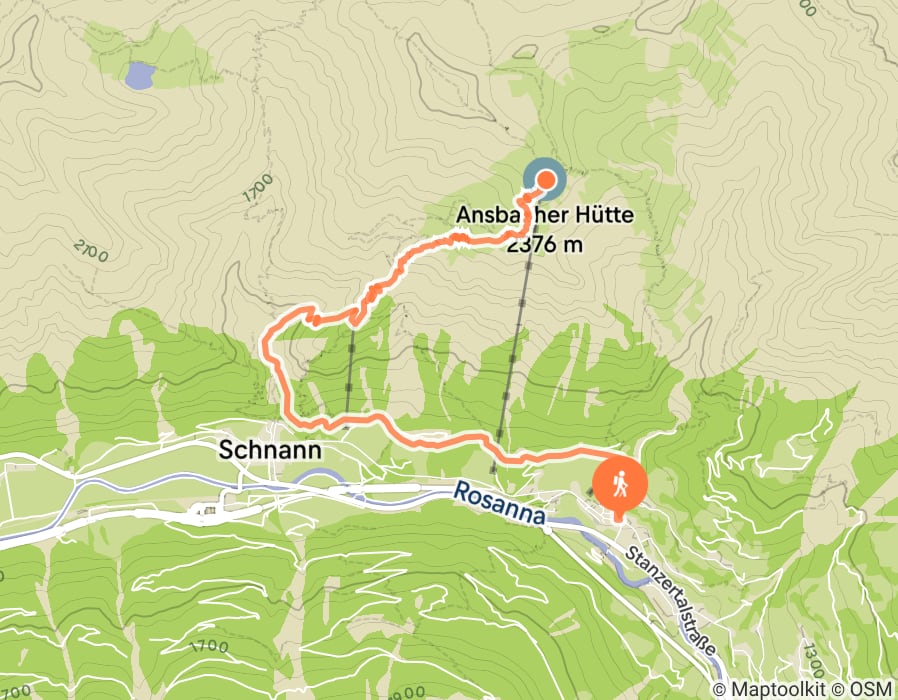 Karte der Tour