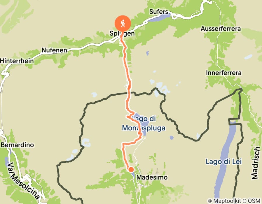 Karte der Tour