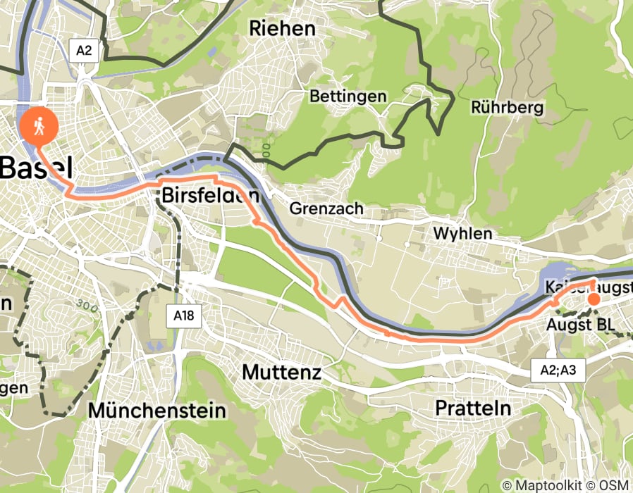 Karte der Tour