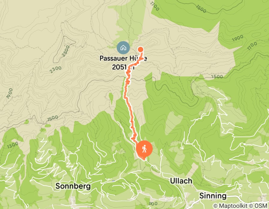 Karte der Tour
