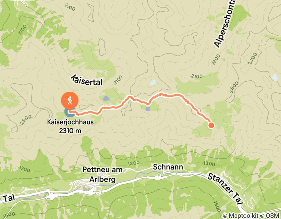 Karte der Tour