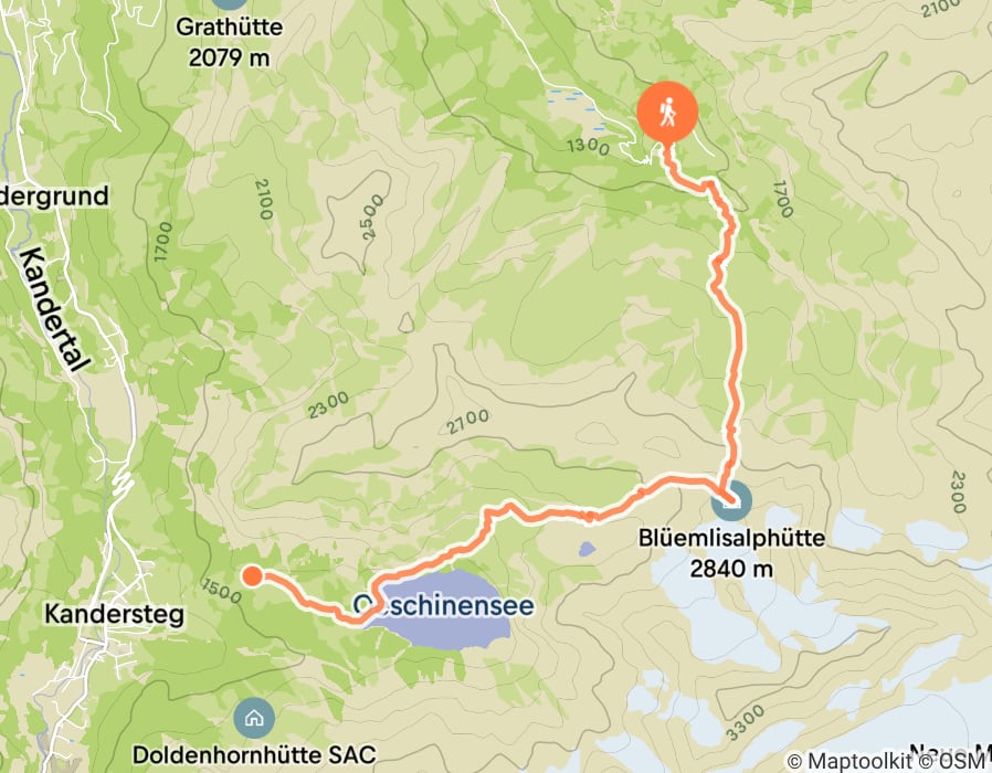 Karte der Tour
