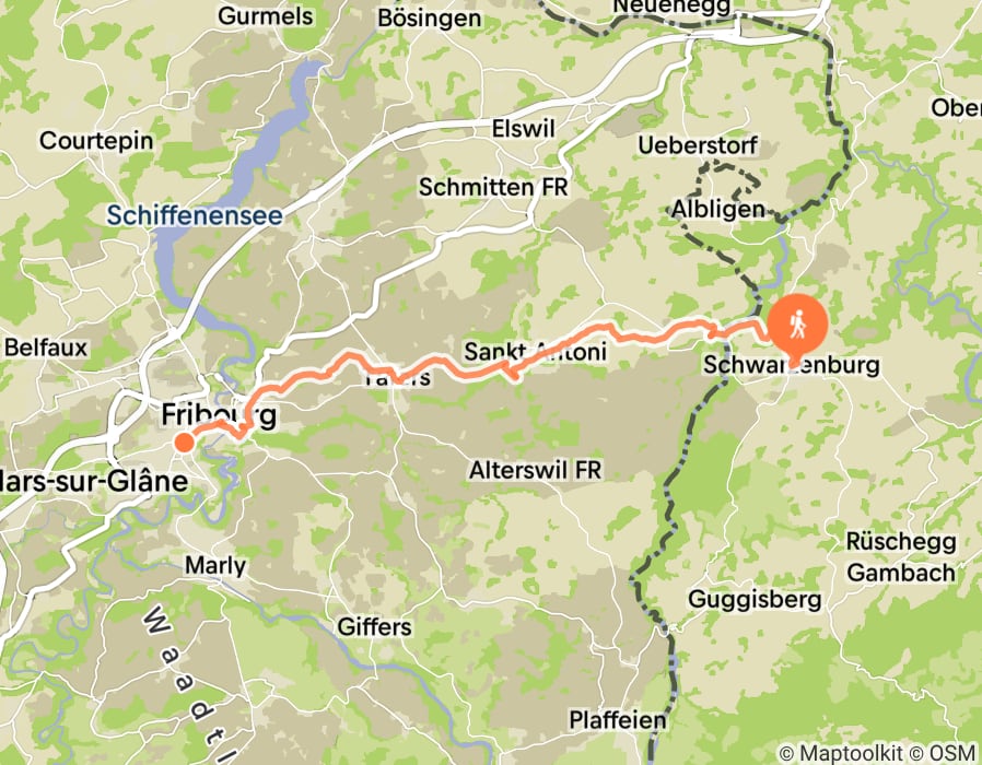 Karte der Tour