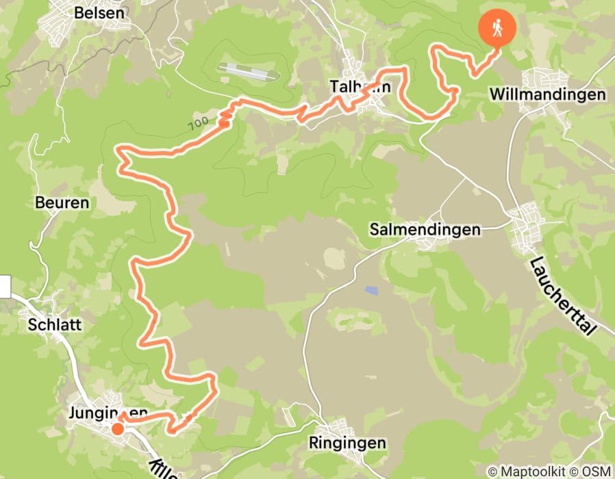 Karte der Tour
