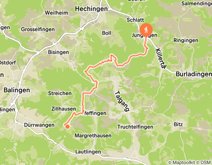 Karte der Tour