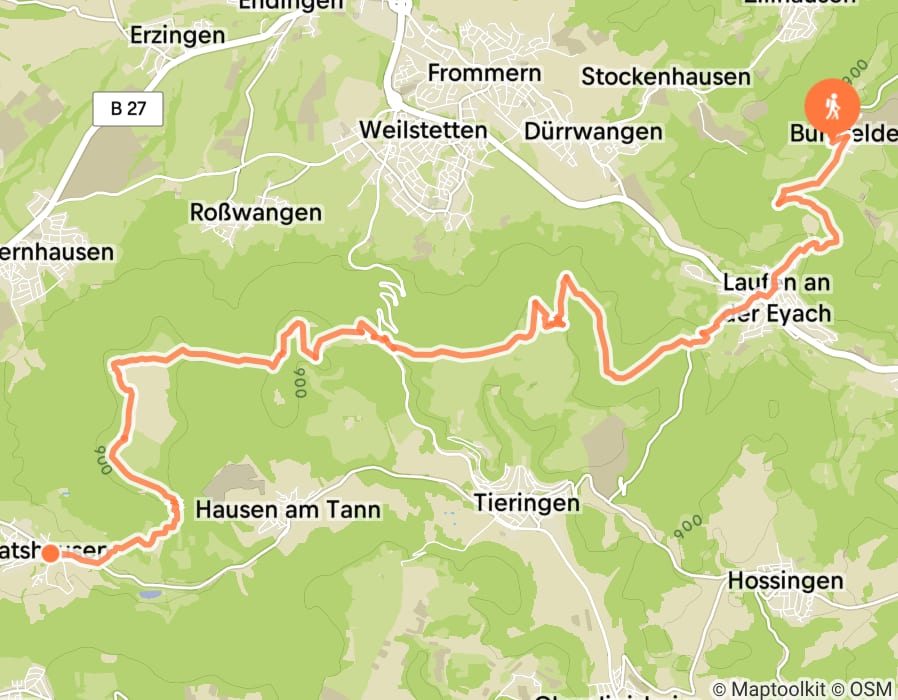 Karte der Tour