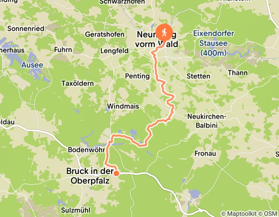 Karte der Tour