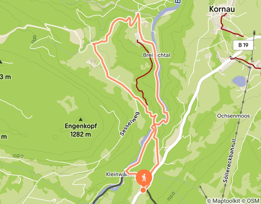 Karte der Tour