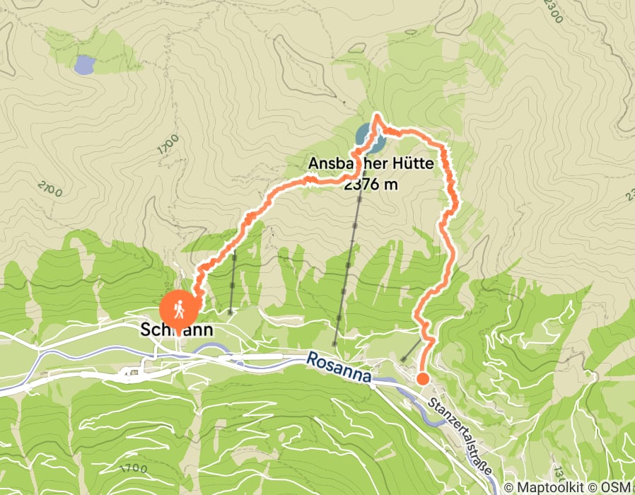 Karte der Tour