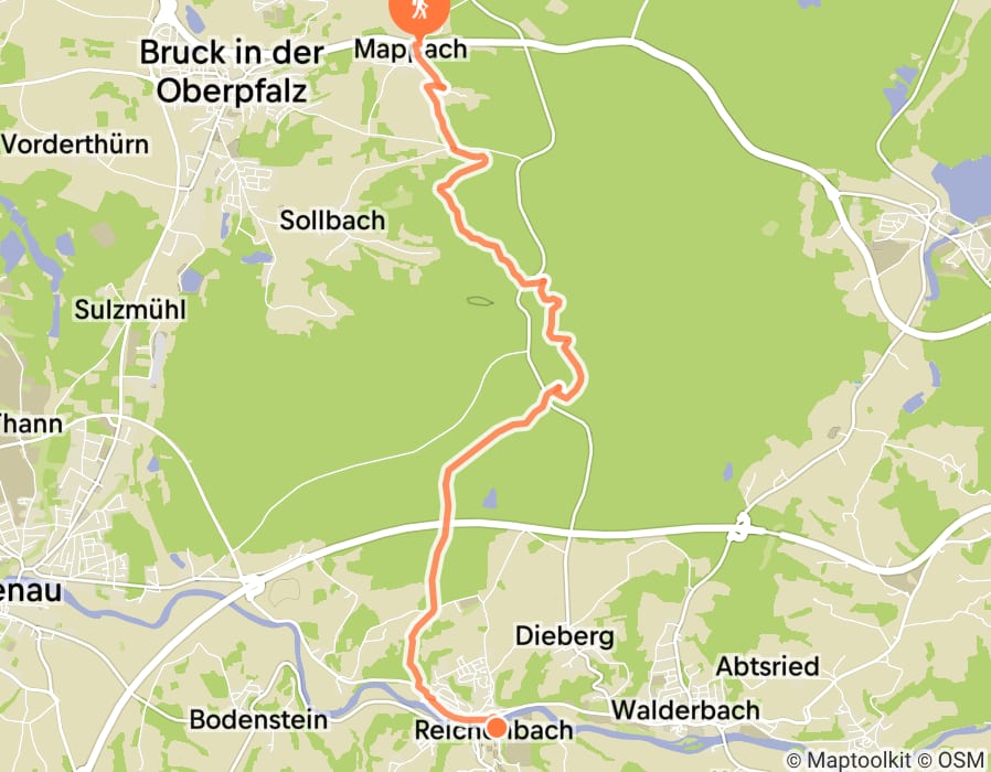 Karte der Tour