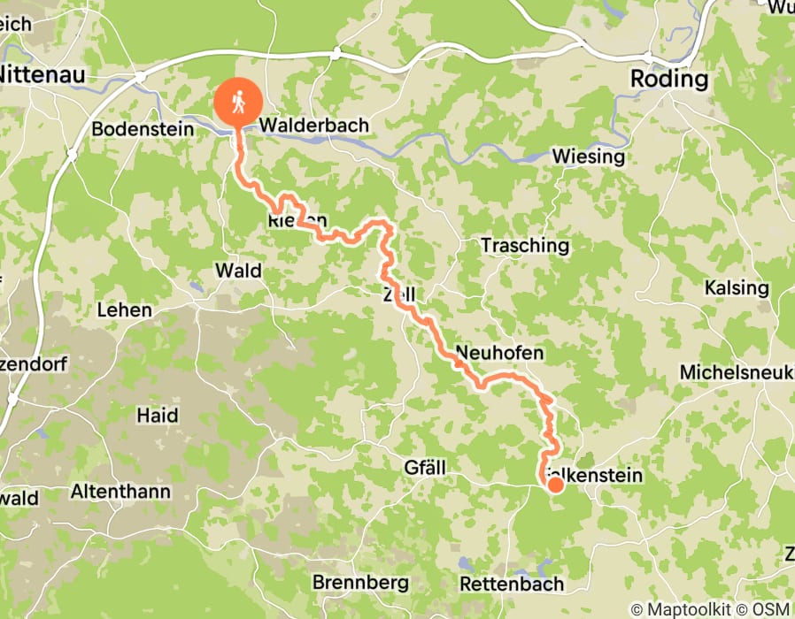 Karte der Tour