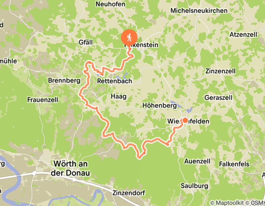 Karte der Tour