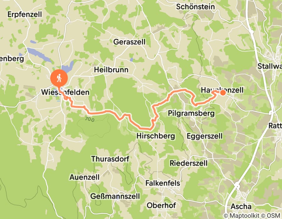 Karte der Tour