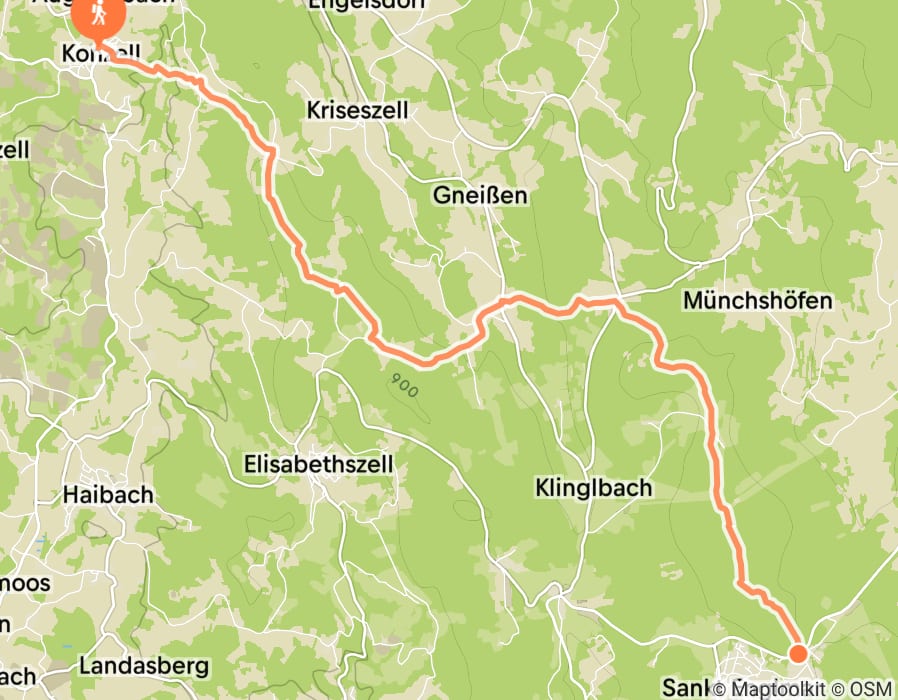 Karte der Tour