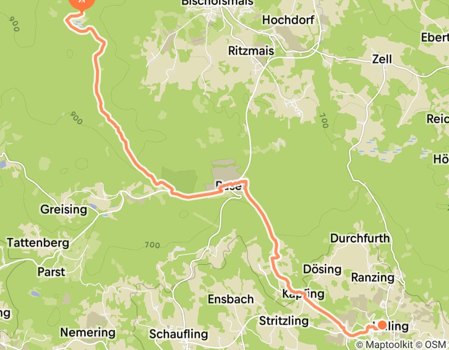 Karte der Tour
