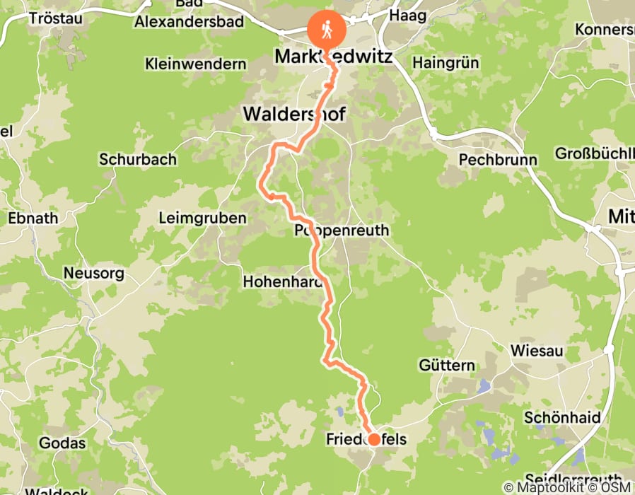 Karte der Tour