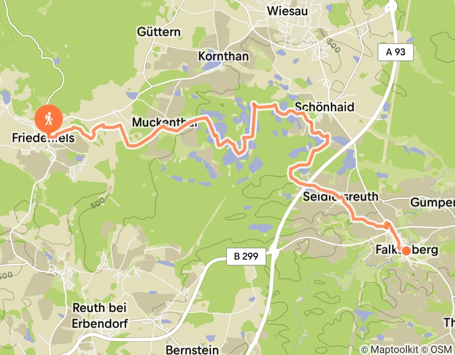 Karte der Tour