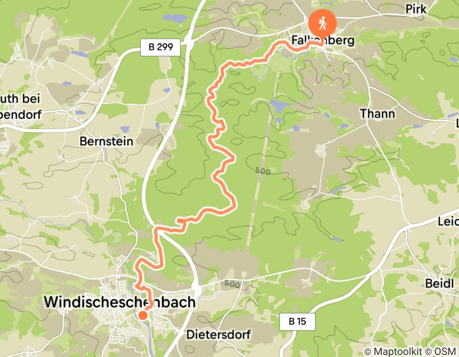 Karte der Tour