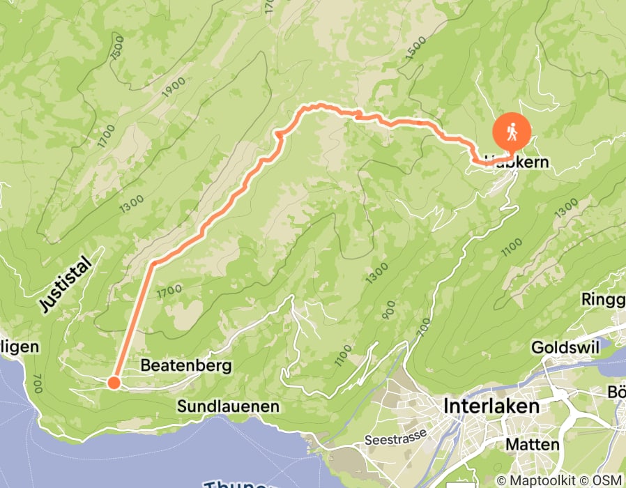 Karte der Tour