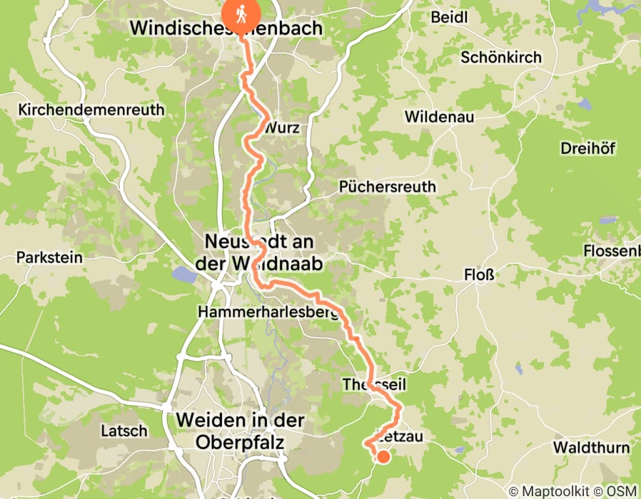 Karte der Tour